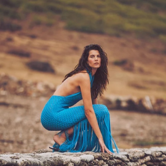 Devon Windsor Nikita Dress in Azul - Picture 7 of 16